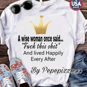 HAPPY GO LUCKY..... Handmade TSHIRT pepepizzazz